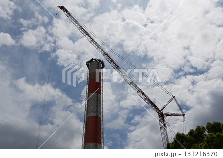 砂町水再生センター 煙突 解体工事 2024年5月 砂町水再生センター 煙突 解体工事 2024年5月 131216370