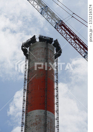 砂町水再生センター　煙突　解体工事　2024年5月 131216374