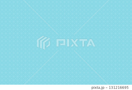 青色の三角グリッドが並ぶ幾何学的で抽象的な背景素材 131216695