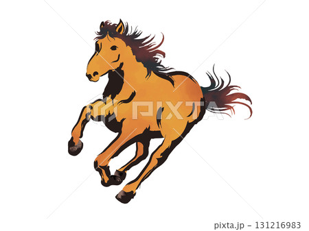 馬イラスト27 馬イラスト27 131216983