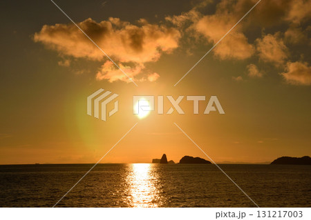 五島灘、角力灘、大角力の夕景 131217003