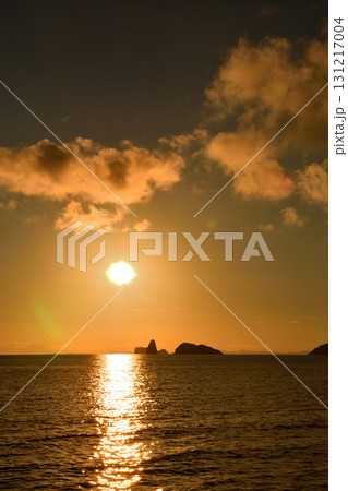五島灘、角力灘、大角力の夕景 131217004