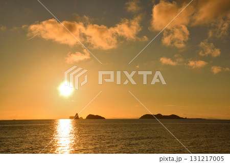 五島灘、角力灘、大角力の夕景 五島灘、角力灘、大角力の夕景 131217005