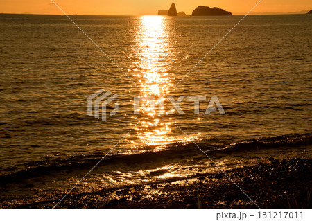 五島灘、角力灘、大角力の夕景 五島灘、角力灘、大角力の夕景 131217011