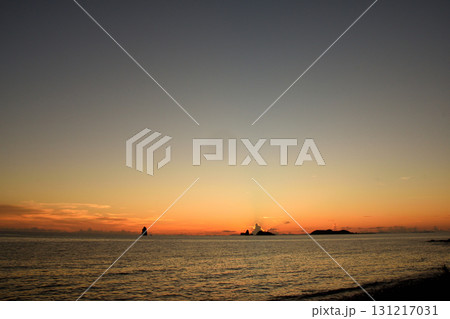 五島灘、角力灘、大角力の夕景 五島灘、角力灘、大角力の夕景 131217031