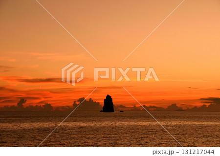 五島灘、角力灘、大角力の夕景 131217044