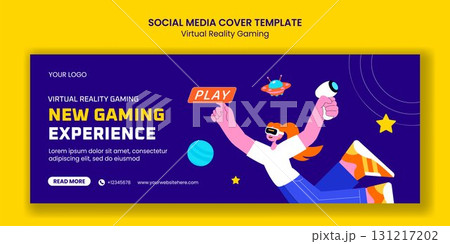 Cartoon Templates Background Illustration for Virtual Reality Gaming Social Media Cover Cartoon Templates Background Illustration for Virtual Reality Gaming Social Media Cover 131217202