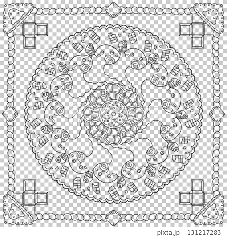 Adult Mandala Coloring Book of Ghosts Who Want to Eat Candy Adult Mandala Coloring Book of Ghosts Who Want to Eat Candy 131217283