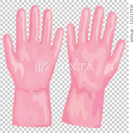 Simple rubber glove illustration vector material 131217916