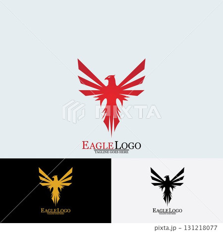 Falcon Eagle Bird Logo Template Vector Icon Falcon Eagle Bird Logo Template Vector Icon 131218077