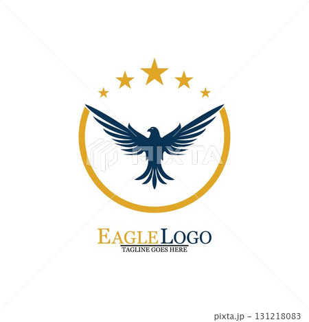 Falcon Eagle Bird Logo Template Vector Icon 131218083