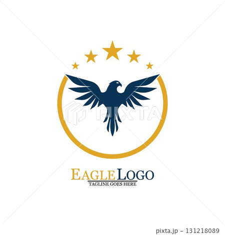 Falcon Eagle Bird Logo Template Vector Icon Falcon Eagle Bird Logo Template Vector Icon 131218089