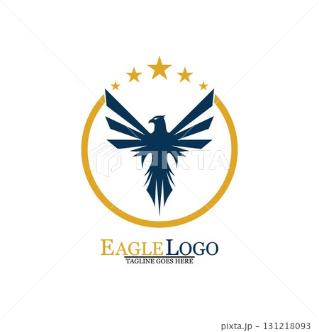 Falcon Eagle Bird Logo Template Vector Icon 131218093