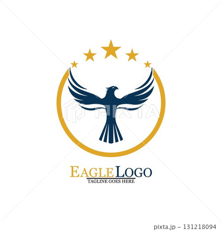 Falcon Eagle Bird Logo Template Vector Icon Falcon Eagle Bird Logo Template Vector Icon 131218094
