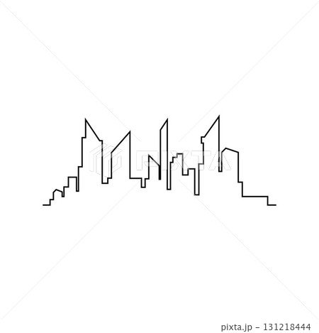 Modern City skyline . city silhouette. vector illustration in flat design Modern City skyline . city silhouette. vector illustration in flat design 131218444