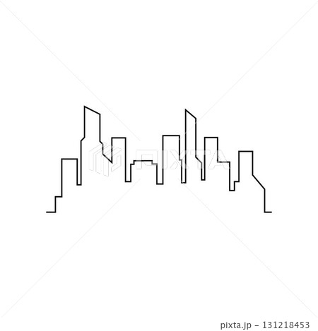 Modern City skyline . city silhouette. vector illustration in flat design Modern City skyline . city silhouette. vector illustration in flat design 131218453