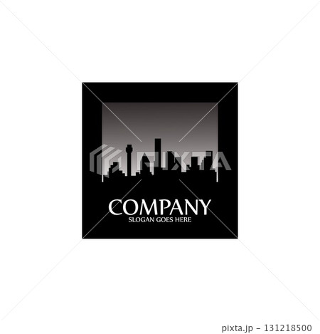 Modern City skyline . city silhouette. vector illustration in flat design 131218500