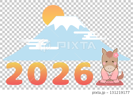 富士山和2026年黃道十二宮的可愛插圖2 富士山和2026年黃道十二宮的可愛插圖2 131219177