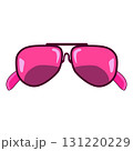 Illustration of Pink Aviator Sunglasses 131220229