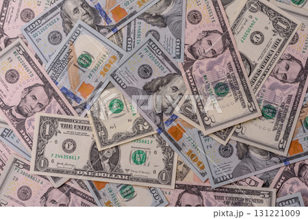 USA money, cash paper dollars, american business and financial transactions. Cash dollars 131221009