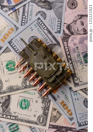 Money, cash dollars to fund weapons for war and defense against attack. Dollars for war Money, cash dollars to fund weapons for war and defense against attack. Dollars for war 131221021