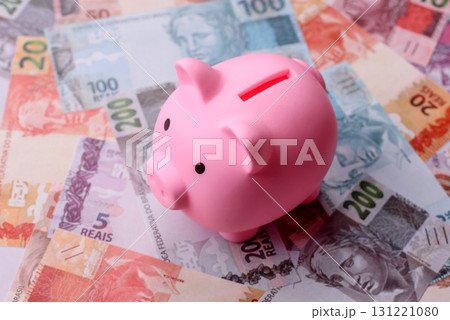 Cash paper money of Brazil, notes as a conceptual background of investment, savings Cash paper money of Brazil, notes as a conceptual background of investment, savings 131221080