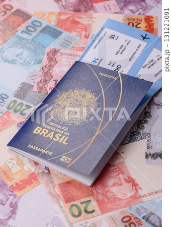 Brazilian passport for travelling, flying and doing business. Brazil document, id Brazilian passport for travelling, flying and doing business. Brazil document, id 131221091