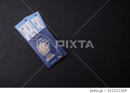 Brazilian passport for travelling, flying and doing business. Brazil document, id 131221104