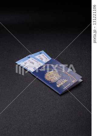 Brazilian passport for travelling, flying and doing business. Brazil document, id Brazilian passport for travelling, flying and doing business. Brazil document, id 131221106
