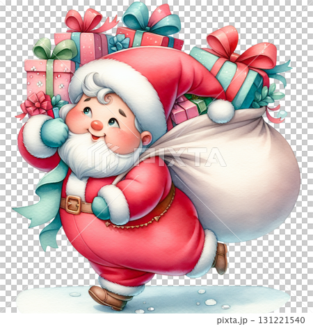 聖誕老人水彩聖誕節 131221540