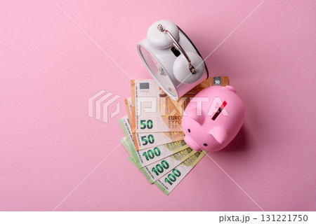 House, buying or selling real estate, concept background with money and piggy bank. Real estate House, buying or selling real estate, concept background with money and piggy bank. Real estate 131221750