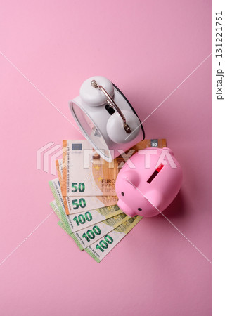 House, buying or selling real estate, concept background with money and piggy bank. Real estate House, buying or selling real estate, concept background with money and piggy bank. Real estate 131221751