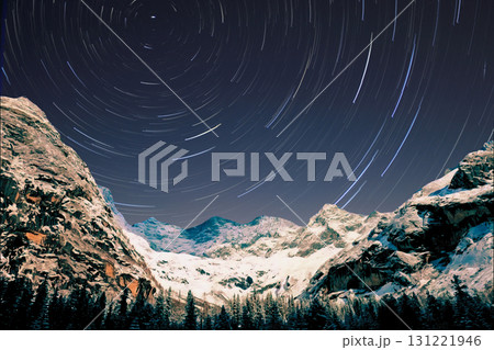 milky way in the mountains, stars, milky galaxy in the mountains. the milky way in the mountains, stars and milky way in the background 131221946