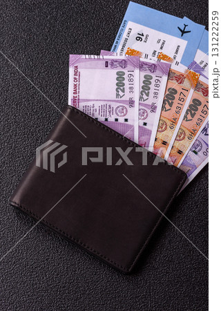 Indian money, rupee, paper banknotes, cash. Indian money for travelling Indian money, rupee, paper banknotes, cash. Indian money for travelling 131222259