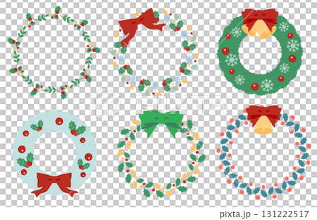 Simple Christmas wreath set 131222517