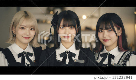 コンカフェ嬢がお客様を迎え入れる 131222941