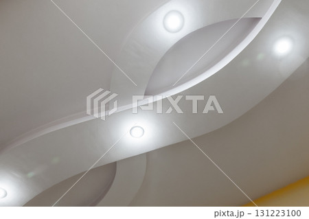 Soft, architectural curves and recessed lighting create a calm, minimalist interior Soft, architectural curves and recessed lighting create a calm, minimalist interior 131223100
