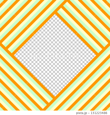 Halloween color green, orange, yellow frame material background. Text title frame. Wrapping paper stripe pattern. 131223486