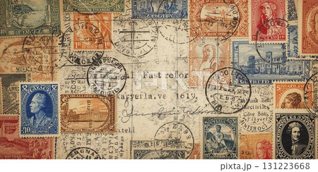 外国の古い切手　アンティーク風の画像④ 131223668
