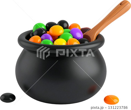 pot with candies 131223786