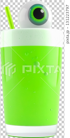 green smoothie in a glass 131223797
