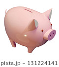 ピンク色の豚の貯金箱 131224141