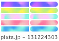 グラデーションのカラフルなテロップベースのセット 131224303