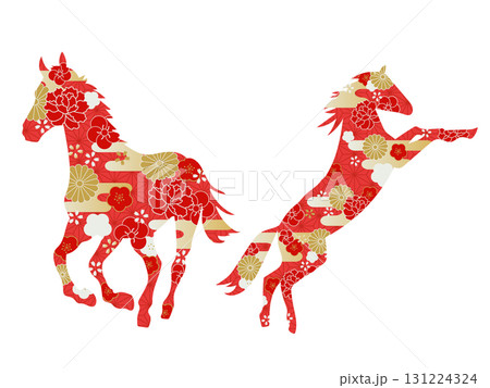 走る馬 シルエット 走る馬 シルエット 131224324