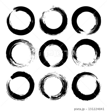 Grunge circles, brush strokes, lines, ink smudges, hand-drawn scribble shapes. Handmade sketchy marks, acrylic stains, charcoal streaks. Paint textures, dry brush effect. Vector illustration Grunge circles, brush strokes, lines, ink smudges, hand-drawn scribble shapes. Handmade sketchy marks, acrylic stains, charcoal streaks. Paint textures, dry brush effect. Vector illustration 131224841