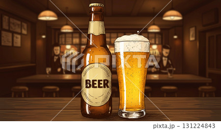 にぎわいの中心にあるビール 131224843