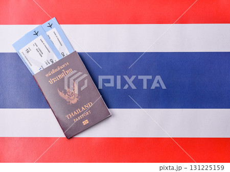 Thailand passport for travelling, flying and doing business. Thailand document, id Thailand passport for travelling, flying and doing business. Thailand document, id 131225159