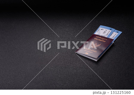Thailand passport for travelling, flying and doing business. Thailand document, id Thailand passport for travelling, flying and doing business. Thailand document, id 131225160