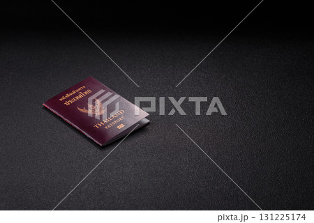 Thailand passport for travelling, flying and doing business. Thailand document, id 131225174
