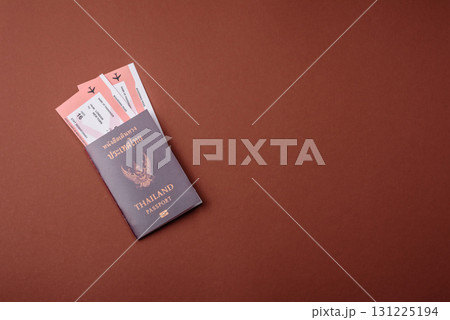 Thailand passport for travelling, flying and doing business. Thailand document, id Thailand passport for travelling, flying and doing business. Thailand document, id 131225194